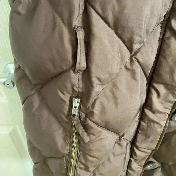 H&M Womens Quilted Brown Puffer Jacket - Picture 4 of 6